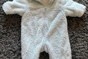 Newborn zip up pramsuit