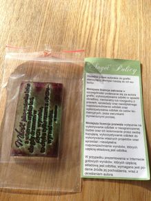 Craft Stamp - Angel Policy in Polish