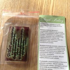 Craft Stamp - Angel Policy in Polish