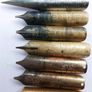 Antique 14 x Assorted Fine Quality  Dip Pen Nibs and Victorian Box Image 8