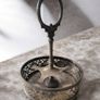 Antique Victorian Silver Plated Cruet Set 5 Crystal Bottles and Antique Silver Plated Table Centrepiece Stand by James Dixon and Sons Sheffield Image 6