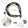Bike Locks High Security with 2 Keys, Bike Chain Lock Heavy Duty, 120cm Bicycle/Cycling Locks for Bike Cycle, Moto, Door, Gate Fence, Black/White Image 7