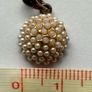 Italian Sterling Silver Necklace with Round Faux Pearl Pendant Image 3