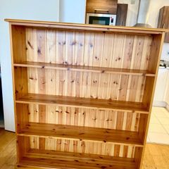 wooden shelving unit