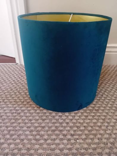 Velvet drum pendant lightshade