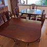 Solid Mahogany Extending Dining Table & 6 Chairs - Excellent Condition Image 6