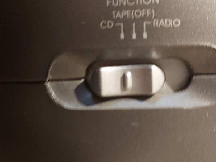 Logik CD Stereo With Cassette, Model LCCSTR10, in good condition, Radio and CD work fine, Tape play button not staying engaged, Forward and rewind work