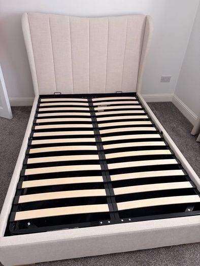NEXT Double Ottoman Storage Bed + Orthopaedic Mattress