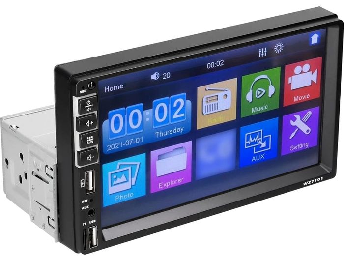 7" MP5 car single din stereo radio touchscreen