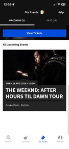 The Weeknd tickets face value