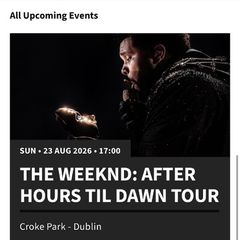 The Weeknd tickets premium level