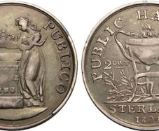 Ireland 1804 Silver Shilling Public Token Beautiful Grade Scarce