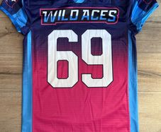 Wild Aces 69 Fcf Gameovergreggy Jersey Size L (new) Champion Ultra Fuse