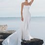 Jenny Yoo Magnolia silk dress with statement Jewel cape Image 4