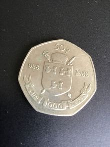 1988 Dublin Millennium 50p