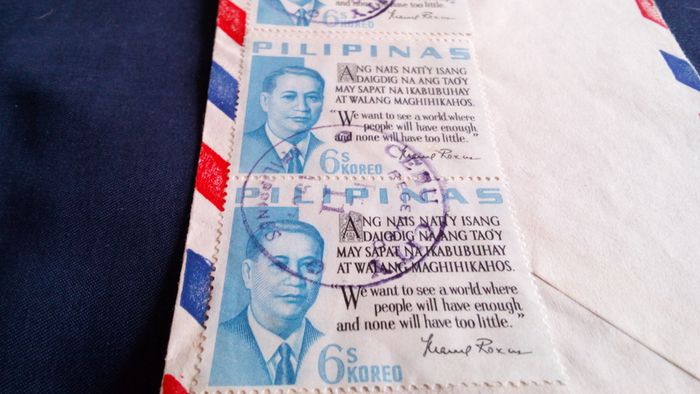 Pilipinas Stamps. President Roxas. 1964.