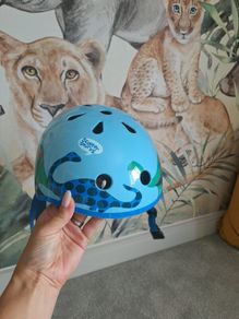Micro Dino Printed Bike/Scooter Helmet