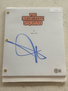 John Cena Auto signed Suicide Squad script auto Beckett Authentication Sealed