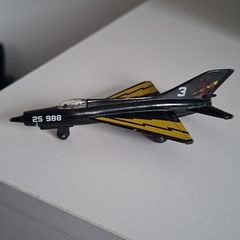 Vintage 1973 Matchbox Sb 6 Black Yellow Mig 21 Fighter Jet