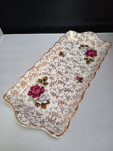 SALE!  Vintage Old Foley James Kent Ltd STAFFORDSHIRE Serving / Sandwich Tray