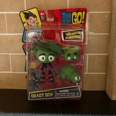 DC Comics Teen Titans Go 5" Action Figure Beast Boy with Beaver & Pig New