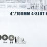 BRAND NEW Horizontal Vertical Rotary Table 4"/100mm 4-Slot MT-2 W/ 3 Dividing Plates for Milling Drilling Machine Image 6