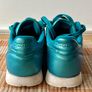 Metallic teal leather rebook trainers, uk5 Image 9