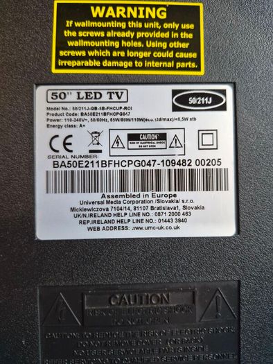 50" Blaupunkt LED TV