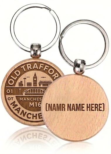 Personalised Man Utd Supporters Keyring