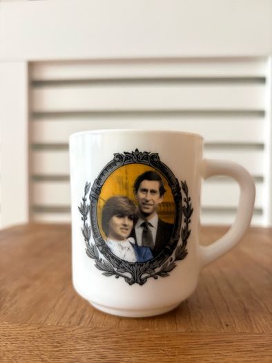 Prince Charles Lady Diana Royal Wedding 1981 Commemorative Plate and Matching Mug Set