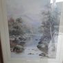 Vintage Glass-Fronted Frames Picture "On The River". Image 5