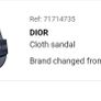 Dior Monochromatic Navy 'DWAY' Slides/Sandals Image 8