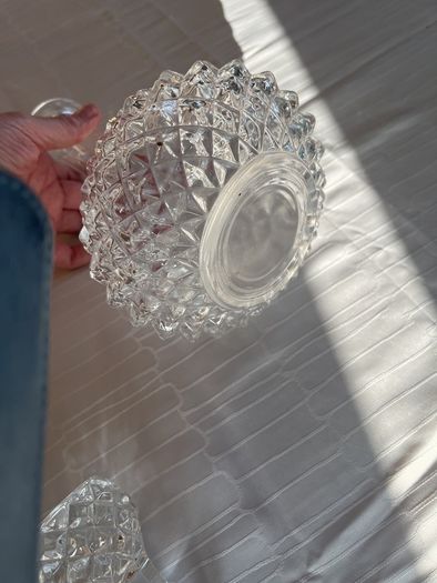 Vintage French Crystal Decanter with Stopper (Longchamp)