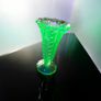 Uranium glass vase 16cm Image 2