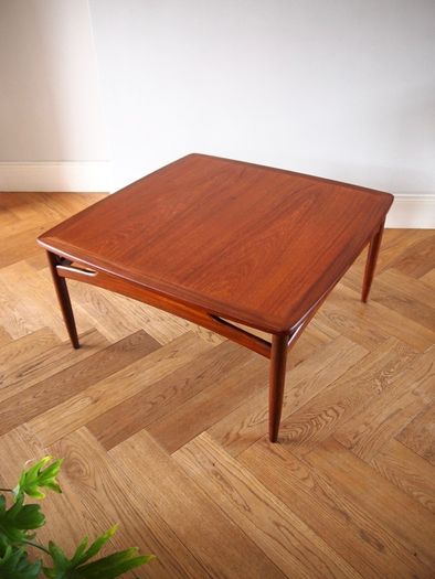 Mid Century G Plan Brasilia Teak Square Coffee Table 1960s Vintage Retro