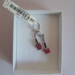 Coeur de Lion Pink Crystal GeoCUBE Drop Earrings 4409/20-1500 New Boxed CAN POST