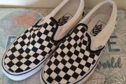 Genuine Vans Checkerboard Slip Ons in Size UK 5