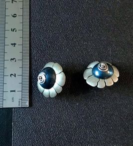 Design Yard silver crafted stud earrings