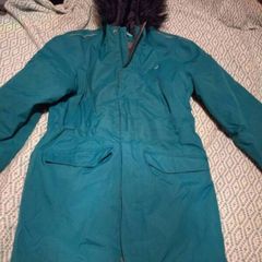 Regatta teal green blue lined raincoat, 11/12 yrs