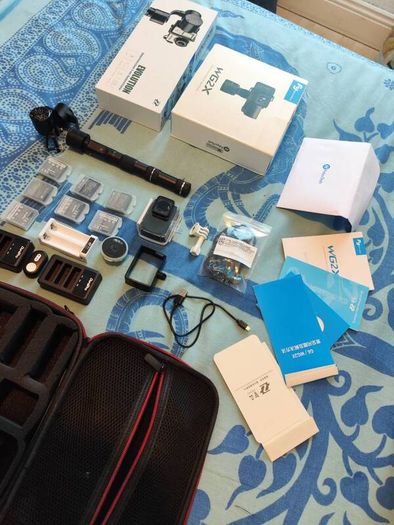 4k YI action camera and gimbals vloger kit
