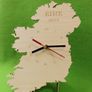 Unique Bespoke Ireland County Shape Clock Irish Map Wooden Country Clock Image 2