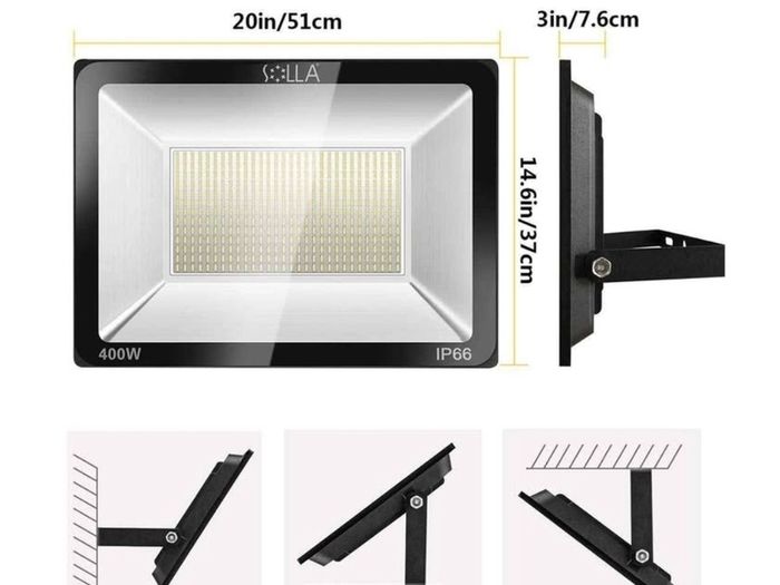 400W LED Floodlight IP66 Waterproof Outdoor Security Light