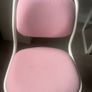 Ikea Micke Desk White and Orfjall Swivel Chair Pink Image 8