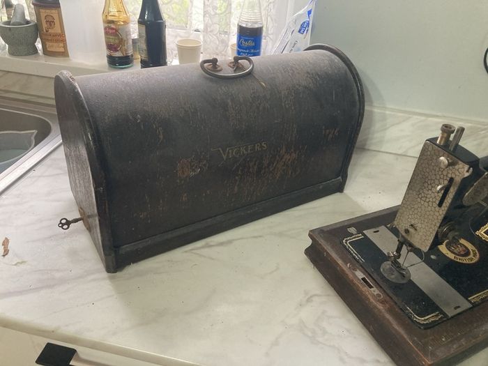 Antique Vickers singer sewing machine