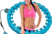 Weighted Hula Hoop, 24 Detachable Knots,Lightweight Adjustable Hula Ring Hoops for Adults and Children Fitness Exercise and Fun