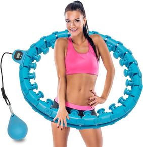 Weighted Hula Hoop, 24 Detachable Knots,Lightweight Adjustable Hula Ring Hoops for Adults and Children Fitness Exercise and Fun