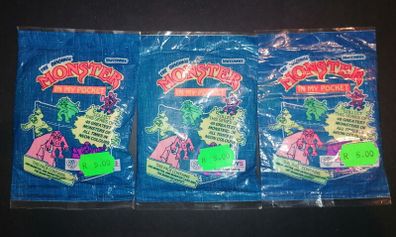Rare Monster In My Pocket Sealed Packets