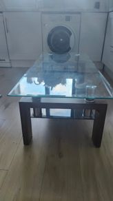 Glass coffee table