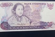 Indonesia 1985.10,000 Rupiah.Good Very Fine Banknote.