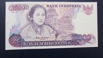 Indonesia 1985.10,000 Rupiah.Good Very Fine Banknote.